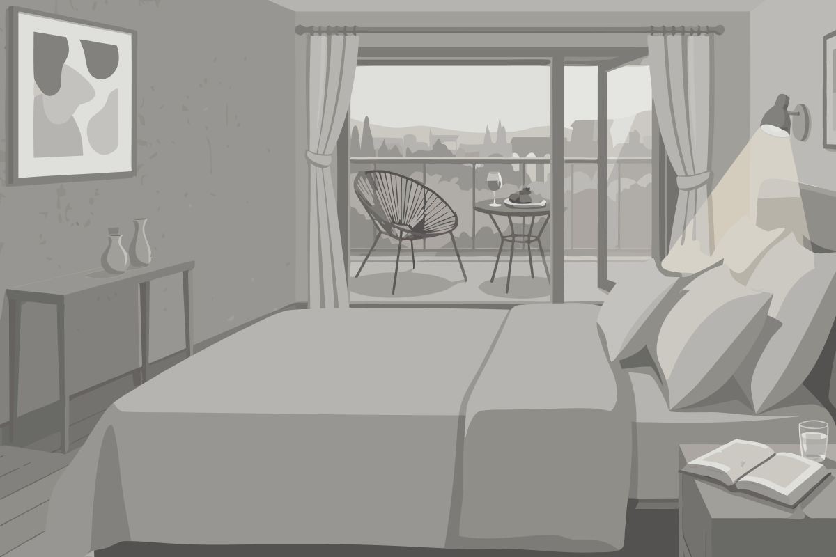 One-Bedroom Loft Apartment with Balcony